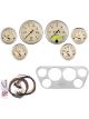 Auto Meter Instrument Cluster Antique Beige Speedo Tacho Oil Pressure…