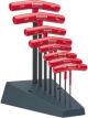 Bondhus 8pc Hex T-Handles 2-10mm with Stand Graduated Length