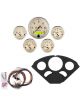Auto Meter Instrument Cluster Antique Beige Speedo Oil Pressure Wate…
