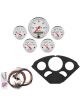 Auto Meter Instrument Cluster Arctic White Speedo Oil Pressure Water T…