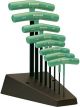 Bondhus Set of 8 Star T-handles, Graduated Lengths, sizes T9-T40
