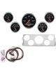 Auto Meter Instrument Cluster Gauge Designer Black Speedo Water Te…