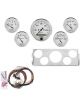 Auto Meter Instrument Cluster Old Tyme White Speedo Oil Pressure W…