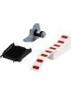Brady B-593 Eprep Raised Push Button Labels 26.92 x 12.45mm Red Box 200