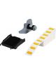 Brady B593 Eprep Raised Push Button Labels 26.92x12.45mm Yellow Box 200