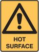 Brady Small Stick On Labels Hot Surface H125mmxW90mm Self Adhesive Vinyl