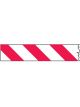 Brady Economy Barricade Tape Red/White Diagonal Stripe Red/White