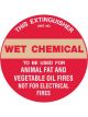 Brady Fire Disc Wet Chemical 200mm Dia Self Adhesive Vinyl White/Red