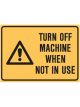 Brady Small Stick On Labels Turn Off Machine When Not