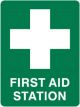Brady Emergency Information Sign First Aid Station H300mmxW225mm