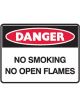 Brady Small Stick On Labels Danger No Smoking No Open Flames Vinyl