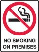 Brady Small Stick On Labels No Smoking On Premises H125mmxW90mm Vinyl