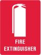 Brady Fire Equipment Sign Fire Extinguisher H300mmxW225mm