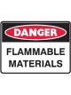 Brady Small Stick On Labels Danger Flammable Materials Vinyl