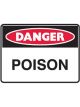 Brady Small Stick On Labels Danger Poison H90mmxW125mm Vinyl