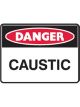 Brady Small Stick On Labels Danger Caustic H90mmxW125mm Vinyl