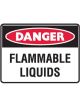 Brady Small Stick On Labels Danger Flammable Liquids H90mmxW125mm Vinyl
