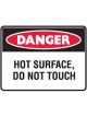 Brady Small Stick On Labels Danger Hot Surface Do Not Touch Vinyl