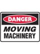Brady Small Stick On Labels Danger Moving Machinery H90mmxW125mm Vinyl