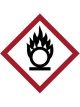 Brady GHS Flame Over Circle Pictogram, 100x100mm Self Adhesive Vinyl