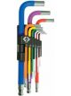 CK Tools Ball End Coloured Hex Key Set of 9 Metric