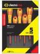 CK Tools DextroVDE Screwdriver Slotted Parallel & PH Set Of 5