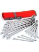Crescent 14 Piece 12 Point SAE Combination Wrench Set with Tool Roll