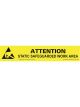 Desco 0 Bench Sign with ESD Protective Symbol, 25mm x 152mm