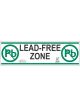 Desco Aisle Marking Tape, Lead-Free Zone, 76mm x 16.5m