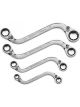 Gearwrench 4 Pc. 12 Point Shape Reversible Double Box Ratcheting SAE85399)