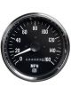 Stewart Warner Speedo Black Chrome Bezel 0-160 Mph 5