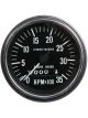 Stewart Warner Tacho Hourmeter Diesel 0-3500 Rpm 3-3/8