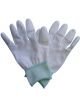 Mektronics ESD White Nylon Top Fit Gloves, Large