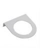 Stewart Warner Gauge Panel Steel Chrome 1-Hole 2-1/16