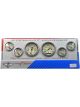 Stewart Warner Gauge Kit Wings Beige Electronic Speedo Tacho Fuel Leve