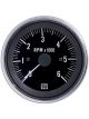 Stewart Warner Tachometer Deluxe 0-6000 Rpm 3-3/8