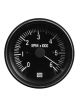 Stewart Warner Gauge HD Series Tacho 0-6000 Rpm 3-3/8