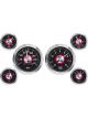 Stewart Warner Gauge Kit Black Speedo Tacho Water Temp Fuel Level Volt