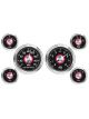 Stewart Warner Gauge Kit Black Speedo Tacho Water Temp Fuel Level Vo