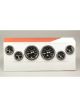 Stewart Warner Gauge Kit Black Wings Electronic Speedo Tacho Fuel Level