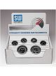 Stewart Warner Gauge Kit 6-Gauges Black Mechanical And Electrical Kit
