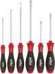 Wiha SoftFinish Slotted/ Phillips Screwdriver Set, 6 pcs