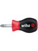 Wiha Soft Finish Pozi Stubby Screwdriver PZ# 3 x 25mm - 313 Series