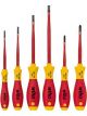 Wiha Soft VDE Slimfix Slotted/Phillips Screwdriver Set 6 Pce Series