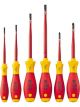 Wiha Soft VDE Slimfix Slotted/Pozidrive Screwdriver Ser 6 Pce Series