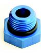 A-1 Products Fitting Plug 16 AN O-Ring Hex Head Aluminum Blue Anodize