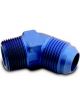 A-1 Products Fitting Adapter 45 Degree 8 AN Male to 1/4 in NPT Male