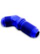 A-1 Products Fitting Bulkhead 45 Degree 12 AN Male to 12 AN Male Bul