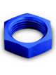 A-1 Products Bulkhead Fitting Nut 3 AN Aluminum Blue Anodize
