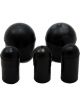 Advanced Engine Design Vacuum Line Cap 3/8 and 1/4 in Rubber Black Kit